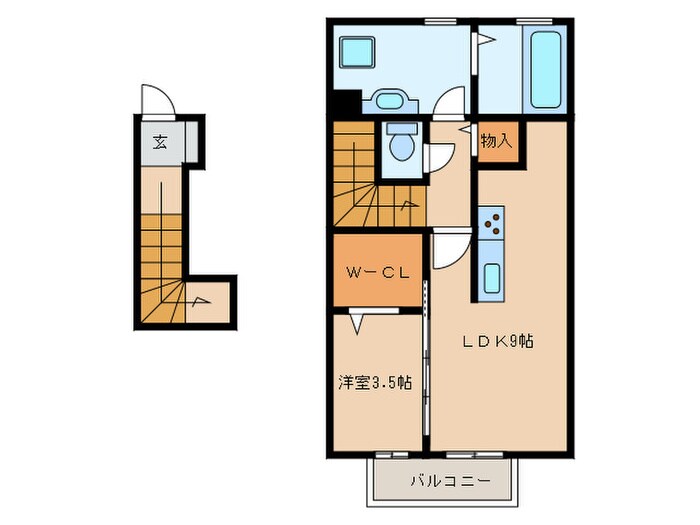 e・Lavie木曽川の物件間取画像