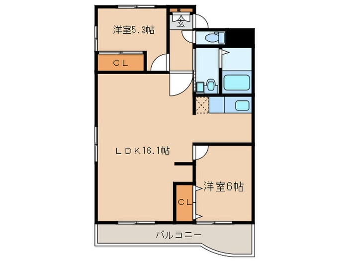 上原マンションの物件間取画像