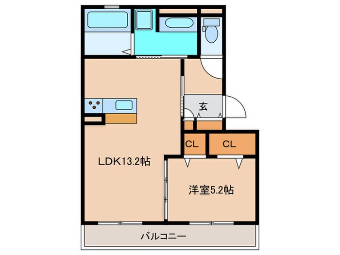 カーサコモドの物件間取画像