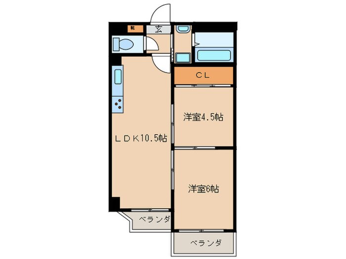 シティ－ハイツ石原の物件間取画像