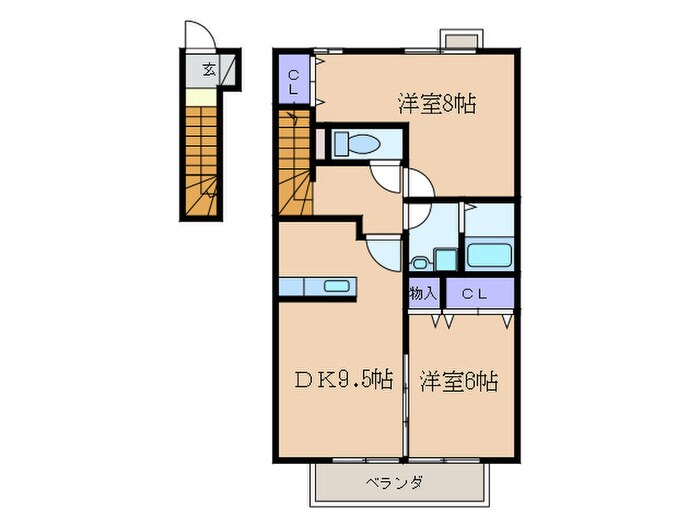 サニ－コ－トＫＡＺＡＫＯＥの物件間取画像