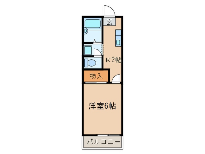 ジュネス２の物件間取画像