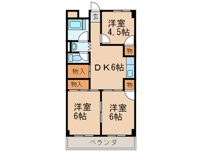 コ－ポ奥村の物件間取画像