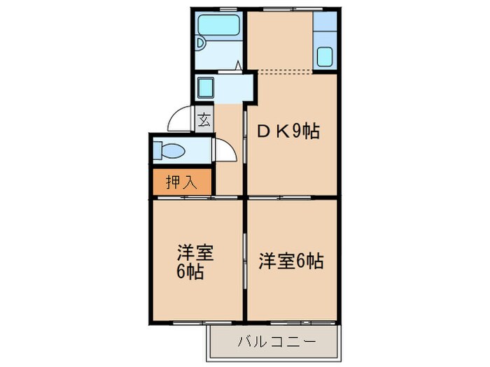 コーポ春日の物件間取画像