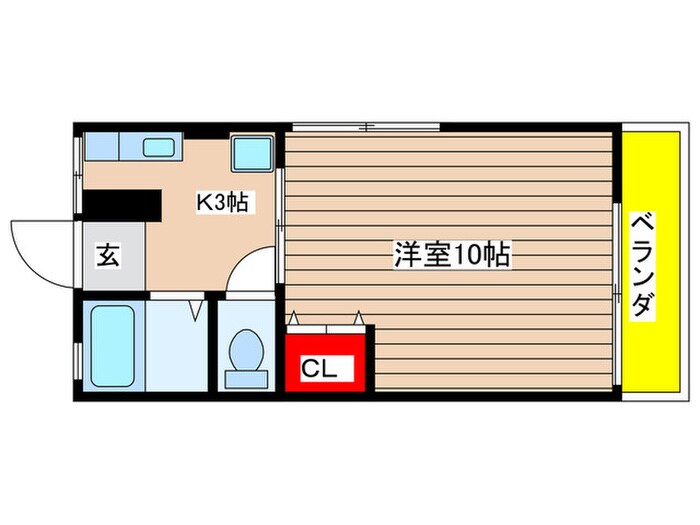 シティハイムマキの物件間取画像