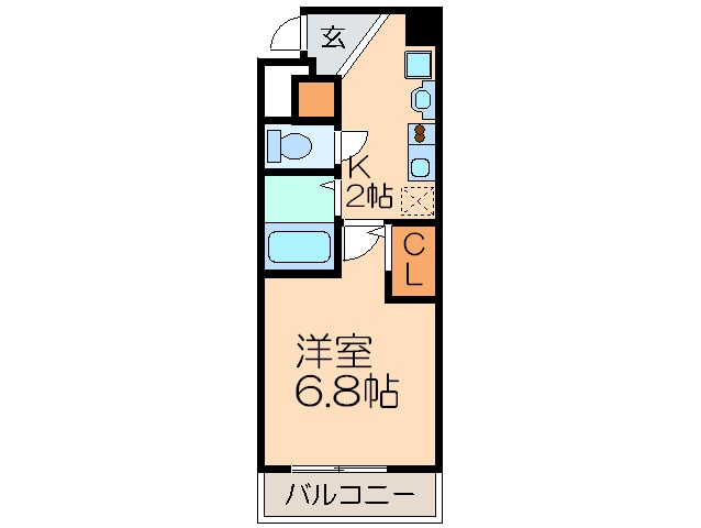 クレストステージ名駅の物件間取画像