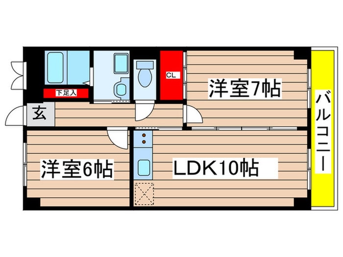 エクセル御器所の物件間取画像