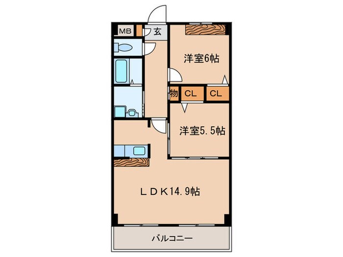 ソシア大口の物件間取画像