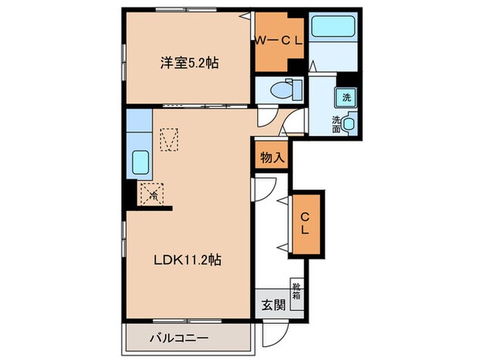 コンフォーティアの物件間取画像