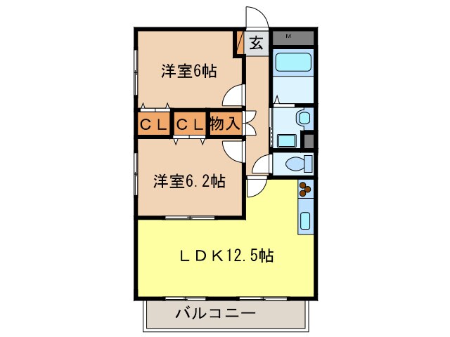 ライヒフロイデの物件間取画像