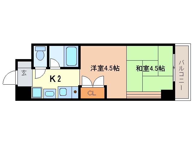 プログレンス栄の物件間取画像