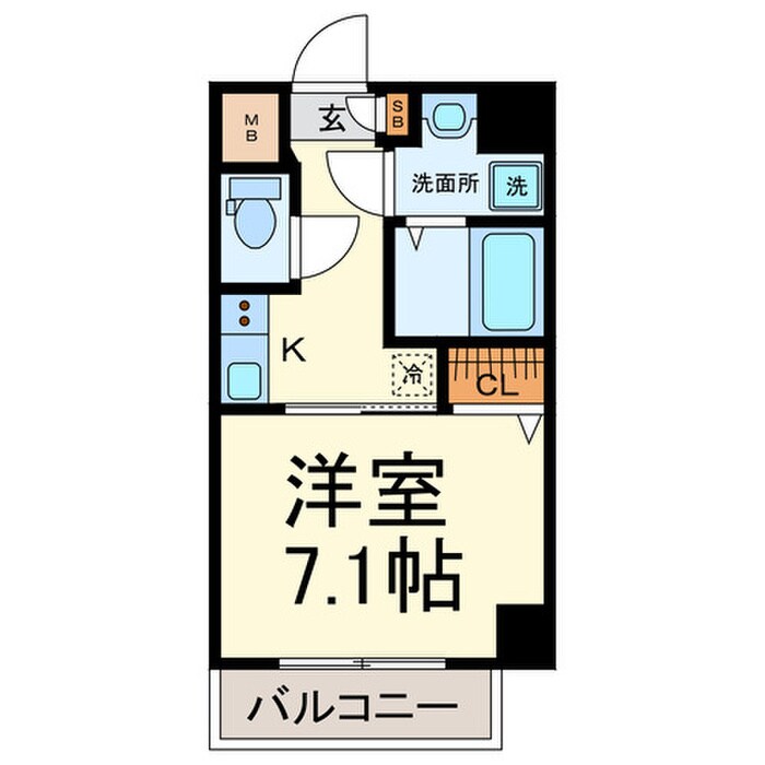 プランドール名駅の物件間取画像