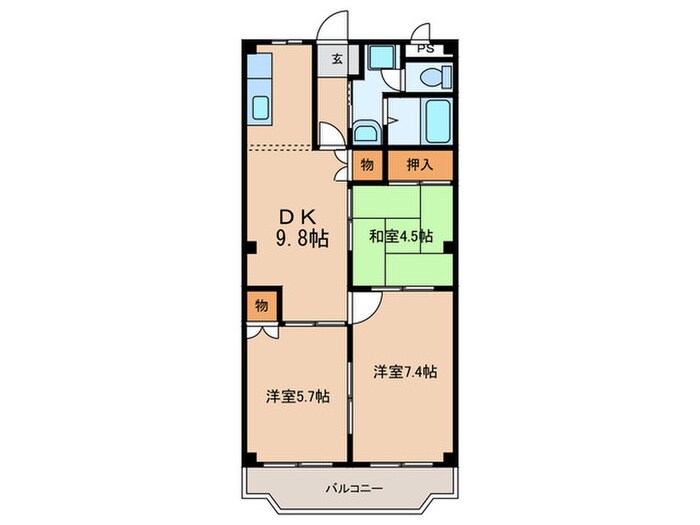 フォ－シ－ズンの物件間取画像