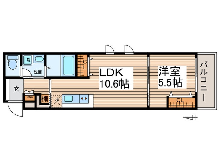 COZY豊岡通の物件間取画像