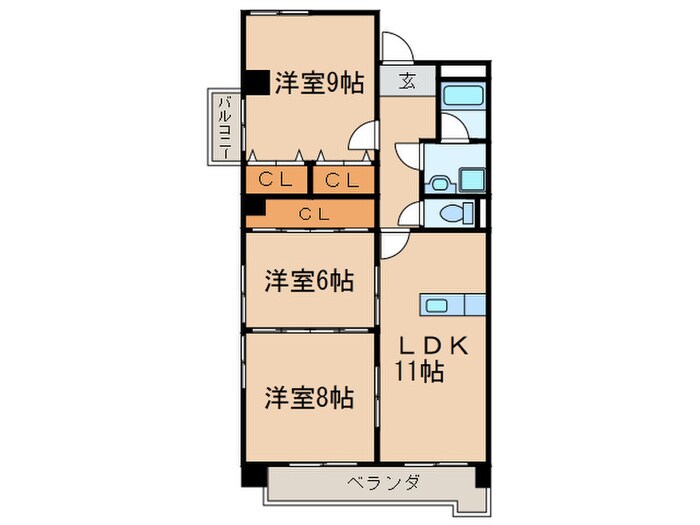 セブン仲田の物件間取画像