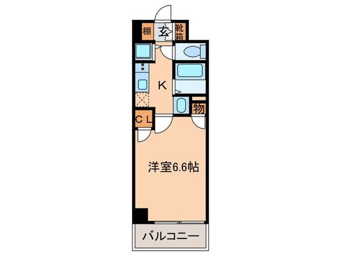 パルティール鶴舞（803）の物件間取画像