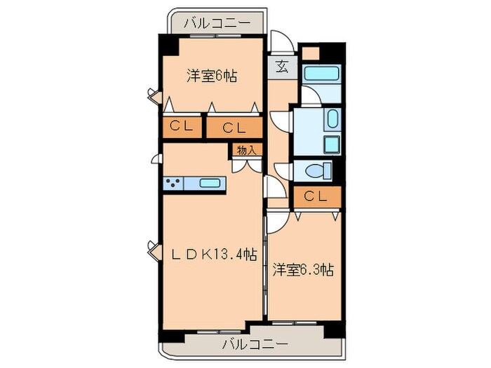 グレースコート豊山の物件間取画像