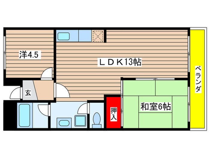 島田プラザの物件間取画像