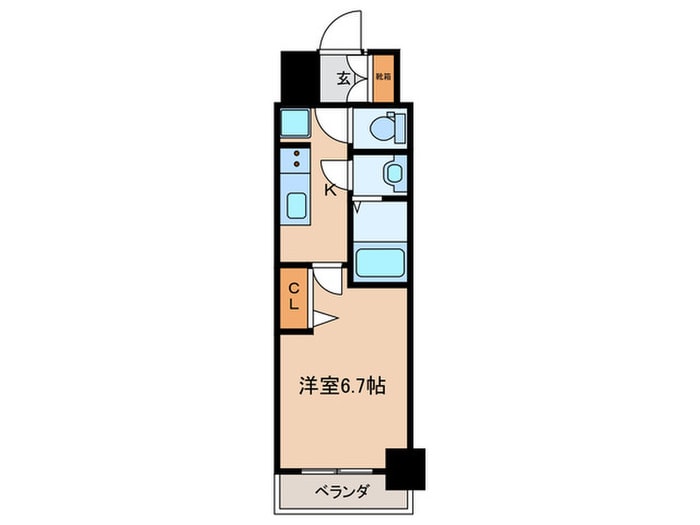 ﾌﾟﾚｻﾝｽ新栄ｱｰﾊﾞﾝﾌﾛｰの物件間取画像