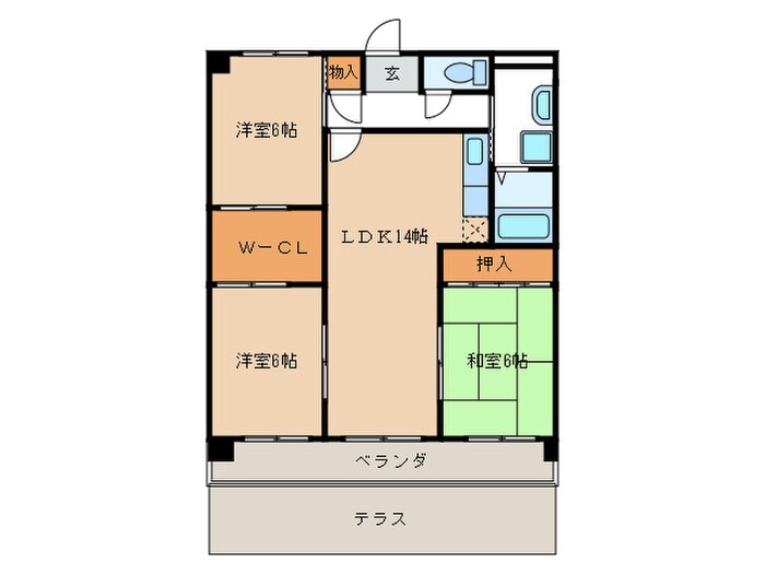 キャステ－ルの物件間取画像