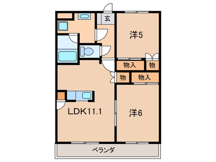 ユーハート市木の物件間取画像