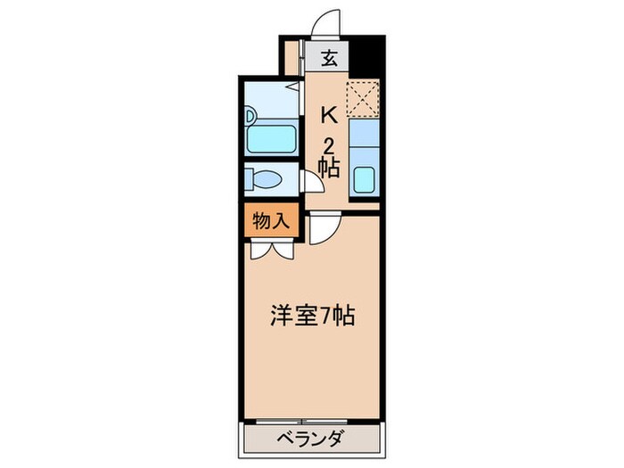 ハイ－ステイトほら貝の物件間取画像