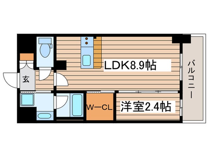 ﾊｰﾓﾆｰﾚｼﾞﾃﾞﾝｽ名古屋ＥＡＳＴの物件間取画像