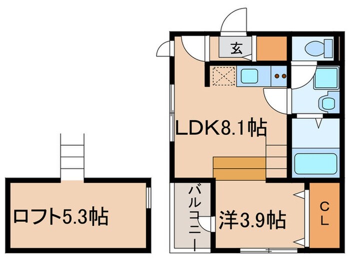 Apelila名駅南の物件間取画像