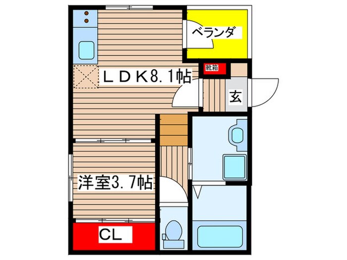 ハーモニーテラス御器所の物件間取画像