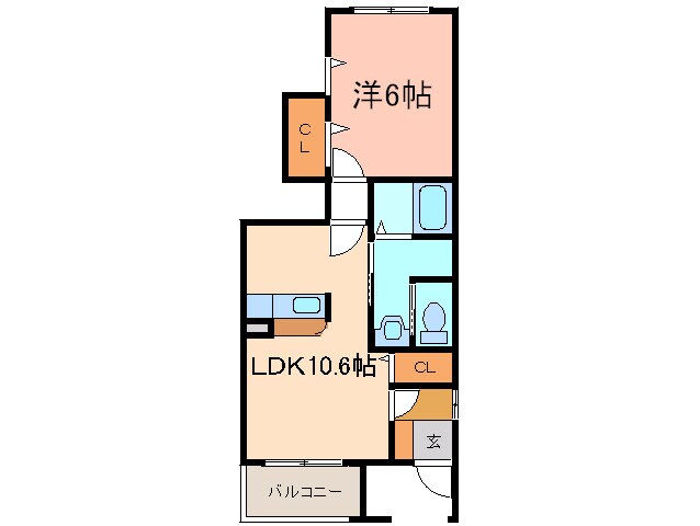 ＫＦＫアルバｔｗｏの物件間取画像