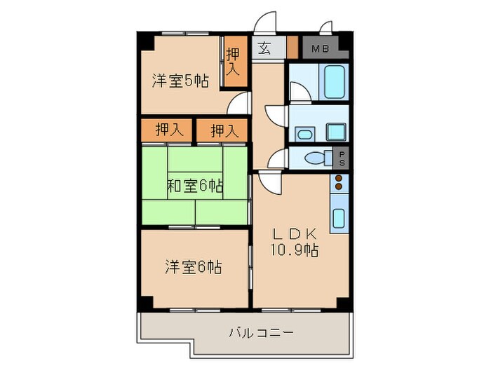 グランド－ル大幸Ⅰの物件間取画像