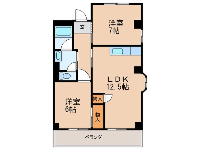 近藤ハイツの物件間取画像