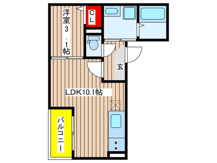 Jack hanazonoⅠの物件間取画像