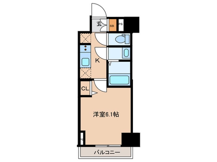 ディアレイシャス今池の物件間取画像