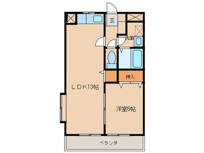 サンパレスの物件間取画像