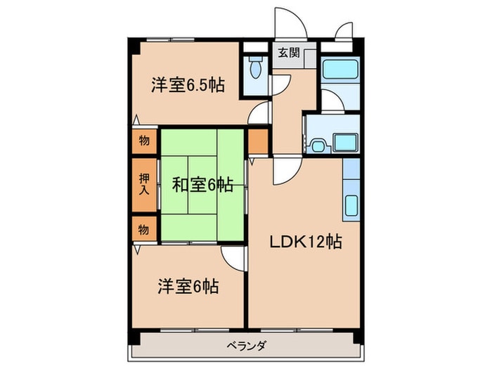 モネ水草の物件間取画像