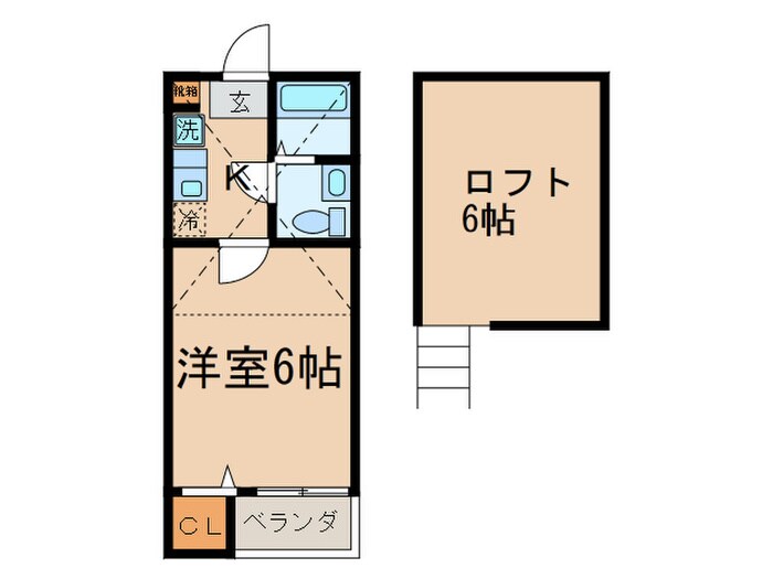 カーサ・ルチア千種Ａ棟の物件間取画像