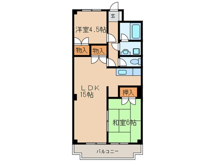 ラフォーレ中村の物件間取画像