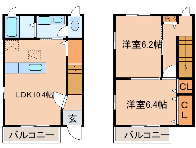 レジデンス比良出の物件間取画像