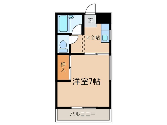 シャルダン　ハイツCの物件間取画像