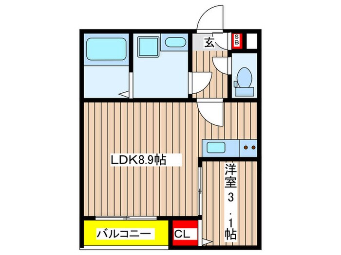 メイクスR 大江の物件間取画像