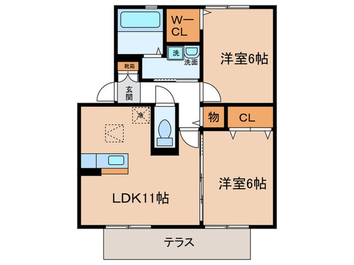 ソルジェンテの物件間取画像