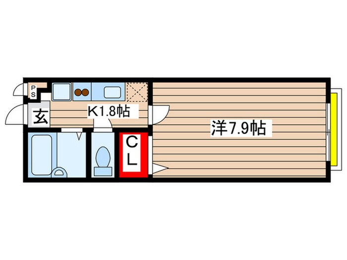 アムールプルミエB棟の物件間取画像