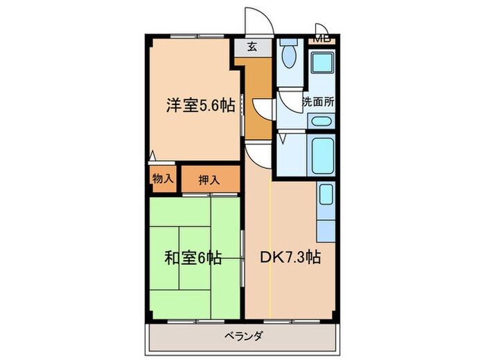 エントピア全並の物件間取画像