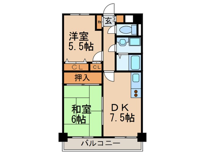 シティピア宝の物件間取画像