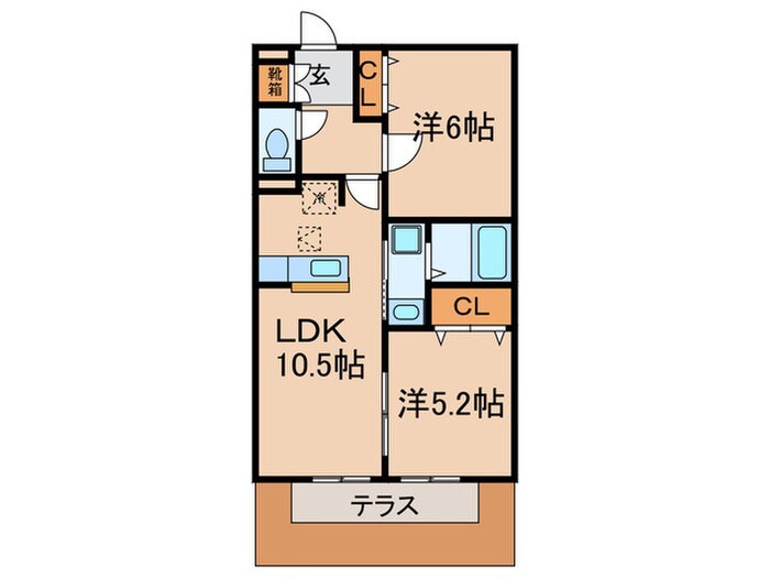 Ｄ－Ｒｏｏｍ京命の物件間取画像