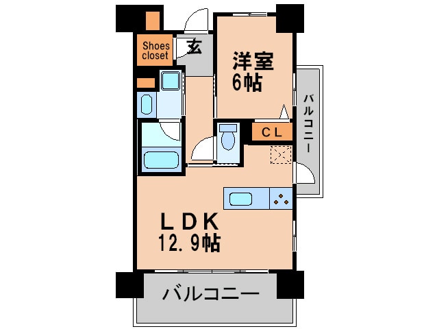 アデグランツ大須の物件間取画像