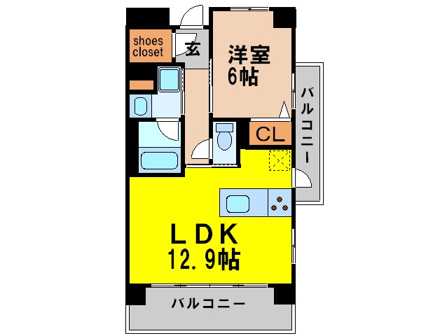 アデグランツ大須の物件間取画像