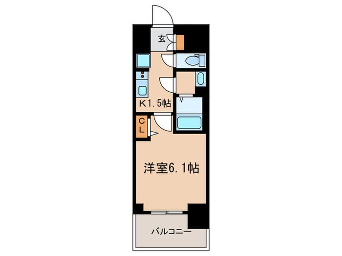 ﾌﾟﾚｻﾝｽ丸の内ｱﾄﾞﾌﾞﾙ(903)の物件間取画像