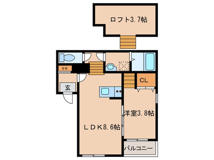 ア－クラヴィ－タの物件間取画像